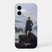 Personalized Wanderer – Caspar David Friedrich iPhone 16 Hülle (Rückseite)