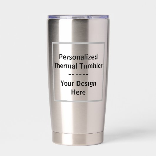 Personalized Water Bottle – Custom Design Thermobecher (Vorderseite)
