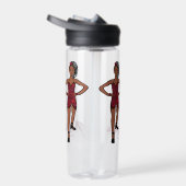 Personalized Water Bottle Ruby Ruffle #1 Trinkflasche (Rechts)