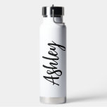Personalized Water Bottle with Straw – Custom Name Trinkflasche<br><div class="desc">Stay hydrated in style with this Personalized Water Bottle with Straw, customized with a name for a truly special touch. 💧🥤 Perfect for school, camp, daycare, sports, or everyday use, this reusable bottle makes hydration fun and personal. A thoughtful gift for kids or students, it helps keep drinks easily accessible...</div>