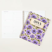 Personalized Watercolor Blue Poppies Planner Planer (Anzeige)