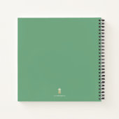 Personalized Watercolor Bunny Rabbit Journal Notizblock (Rückseite)