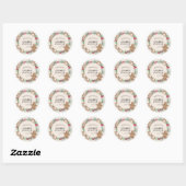 Personalized Watercolor Cookie Exchange Runder Aufkleber (Blatt)