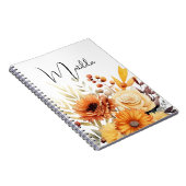 Personalized Watercolor floral Notizblock (Rechte Seite)