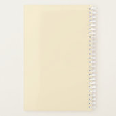 Personalized watercolor floral planer (Rückseite)