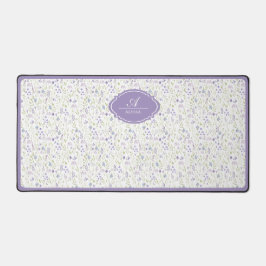 Personalized Watercolor Floral Schreibtischunterlage