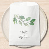 Personalized Watercolor Greenery Geschenktütchen