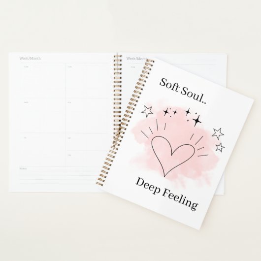 Personalized Watercolor Line Art Planner Notebook Planer (Anzeige)
