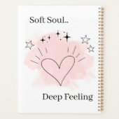 Personalized Watercolor Line Art Planner Notebook Planer (Rückseite)