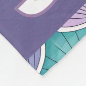 Personalized Watercolor Mermaid Scales Fleecedecke (Ecke)