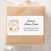 Personalized Watercolor Pastry Bakery Address (Insitu)