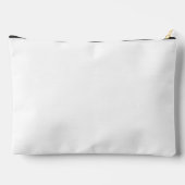 Personalized Watercolor Pretty Beige Blue Floral Zubehörtasche (Rückseite)