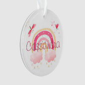 Personalized watercolor rainbow ornament (Vorderseite)