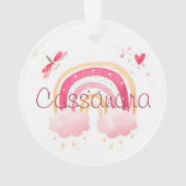 Personalized watercolor rainbow ornament (Rückseite)