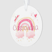 Personalized watercolor rainbow ornament (Vorderseite)