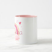 Personalized watercolor rainbow tasse (Zentrum)
