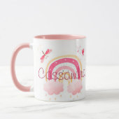 Personalized watercolor rainbow tasse (Links)