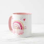 Personalized watercolor rainbow tasse (Vorderseite Links)