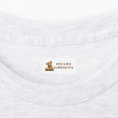 Personalized Watercolor Teddy Bear Etiketten (Befestigt)
