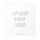 Personalized Watermark Logo Notizblock (Vorderseite)