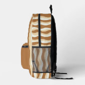 Personalized Wavy Stripe Backpack Bedruckter Rucksack (Rechts)