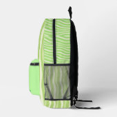 Personalized Wavy Stripe Backpack Bedruckter Rucksack (Rechts)
