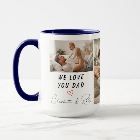 Personalized We Love You, Dad Photo | Father’s Tasse (Links)