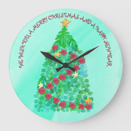 PERSONALIZED WE WISH YOU A MERRY CHRISTMAS GROßE WANDUHR