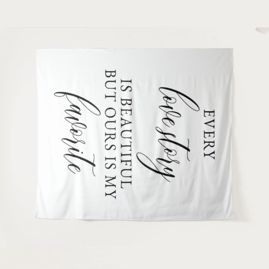 Personalized Wedding Backdrop Banner  Wandteppich (Vorderseite (Horizontal))