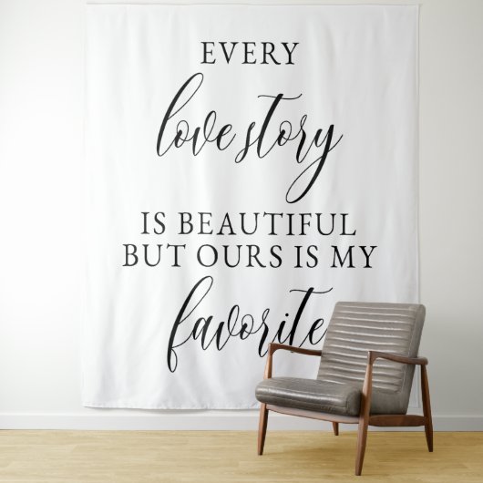 Personalized Wedding Backdrop Banner Wandteppich (Beispiel)