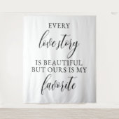 Personalized Wedding Backdrop Banner Wandteppich (Vorderseite)