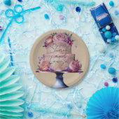 Personalized Wedding Brown Pappteller (Party)