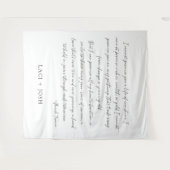 Personalized Wedding Ceremony Backdrop Banner Wandteppich (Vorderseite (Horizontal))