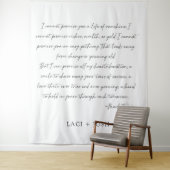 Personalized Wedding Ceremony Backdrop Banner Wandteppich (Beispiel)