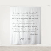 Personalized Wedding Ceremony Backdrop Banner  Wandteppich (Vorderseite)