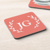 Personalized wedding coasters, Custom coaster gift Getränkeuntersetzer (Linke Seite)