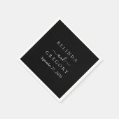 Personalized Wedding Cocktail Napkins with Text Serviette (Ecke)