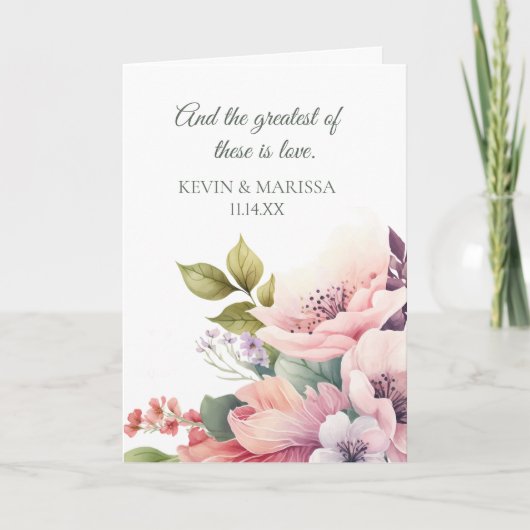 Personalized Wedding Congrats card Karte (Vorderseite)