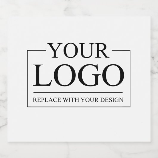 Personalized Wedding Custom Idea Add Logo Schaumweinetikett (Einzelnes Label)