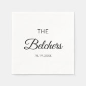 Personalized Wedding Custom Wedding Favors Serviette (Vorderseite)