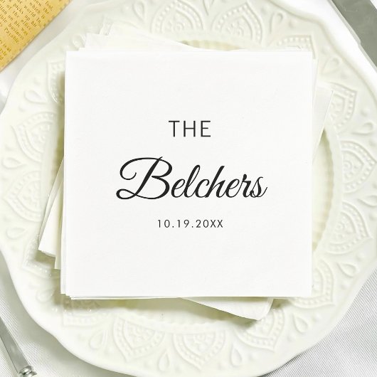 Personalized Wedding Custom Wedding Favors Serviette