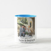 Personalized Wedding Engagement Photo Coffee Mug Tasse (Zentrum)
