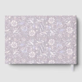 Personalized Wedding French Toile Pink Floral Gästebuch (Rückseite)