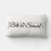 Personalized Wedding Gift for Couple Lendenkissen (Rückseite)