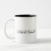 Personalized Wedding Gift for Couple Zweifarbige Tasse (Links)