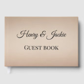 Personalized Wedding Guest Book Gästebuch (Vorderseite)