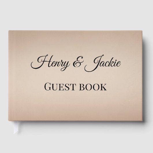 Personalized Wedding Guest Book Gästebuch (Vorderseite)