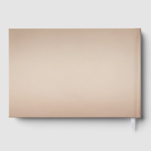 Personalized Wedding Guest Book Gästebuch (Rückseite)