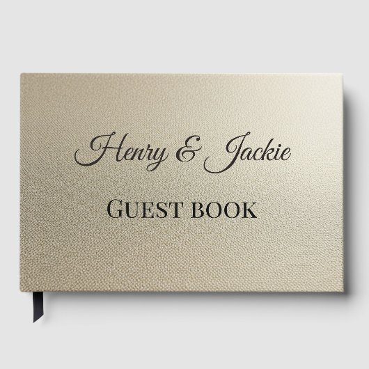 Personalized Wedding Guest Book Gästebuch (Vorderseite)