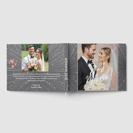  Personalized Wedding Guest Book with Couple Photo Gästebuch (Voll)